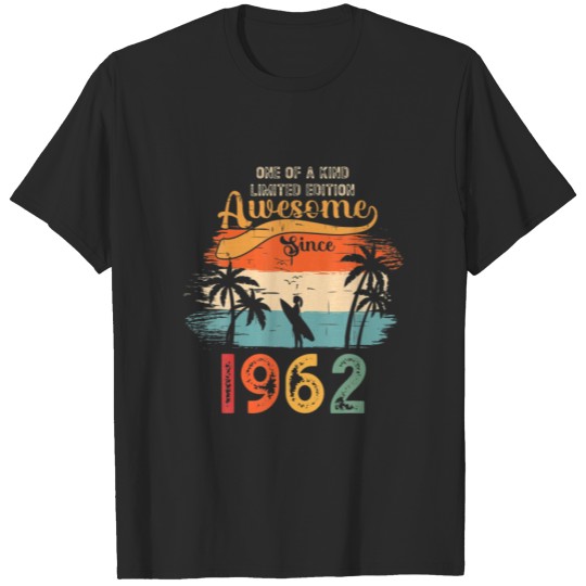Discover Retro 60Th Birthday Vintage 1962 60 Years Old T-shirt