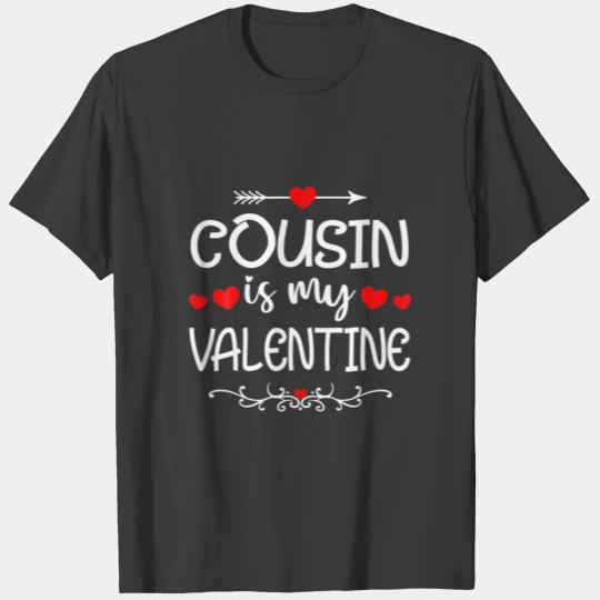 Love Cousin Is My Valentine Matching Family Mother T-shirt