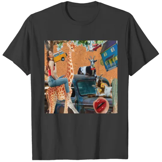 Modern Colorful Art Photo Collage T-shirt