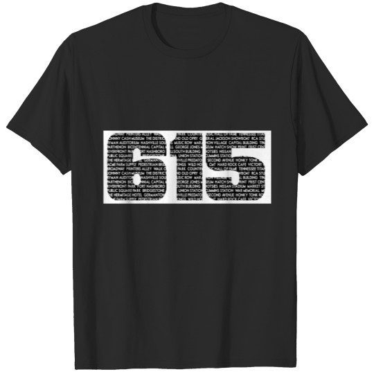 Discover Nashville Tennessee  615 T-shirt