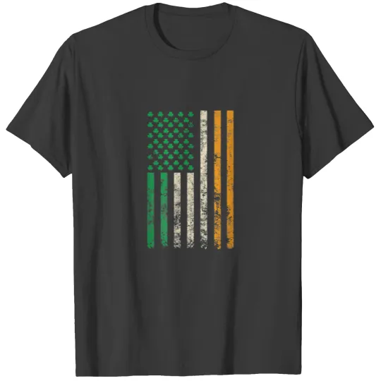 American Ireland Flag Shamrock Irish Flags Men Wom T-shirt