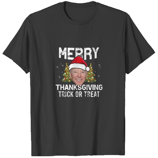 Funny Joe Biden Merry Thanksgiving Christmas Ugly T-shirt