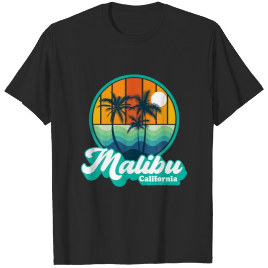 Discover Vintage Malibu California Beach Souvenirs Summer T T-shirt