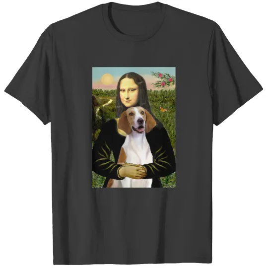 Mona Lisa - American Foxhound T-shirt