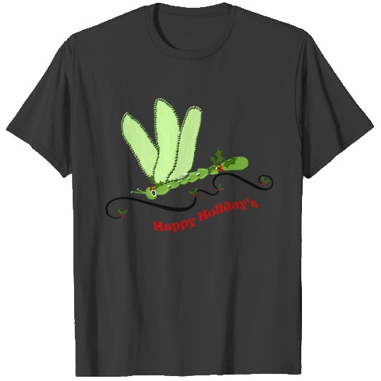 Dragonfly Christmas T-shirt