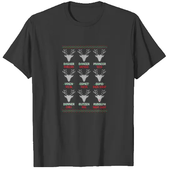 Funny Deer Hunting Christmas Hunters All Of Santa' T-shirt