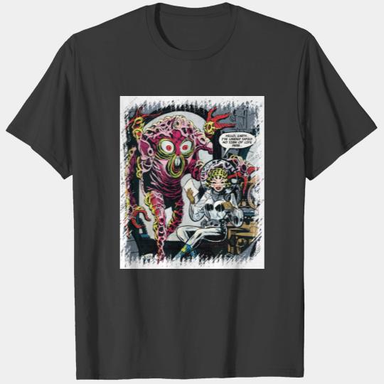 Space Adventures #12 Funny 50s Retro Sci Fi Comic T-shirt