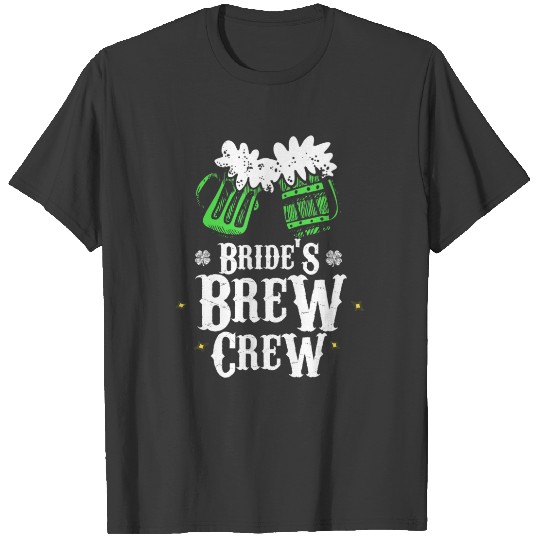 Bride's Brew Crew St Patricks Day Bachelorette T-shirt