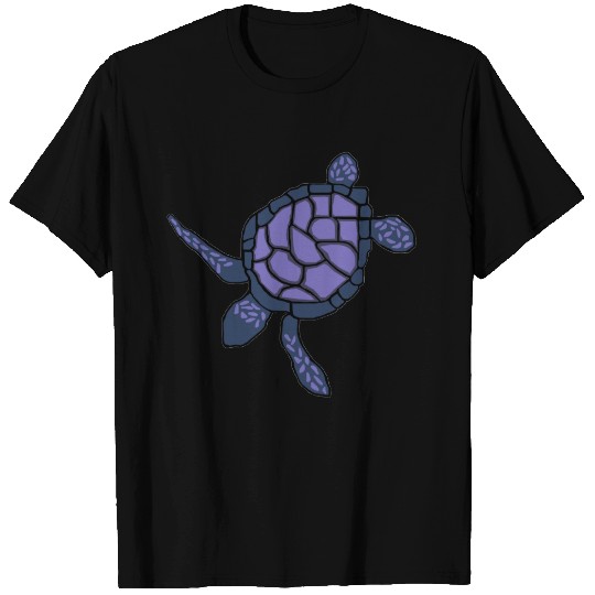 Bluish-purple Honu sea turtle T-shirt
