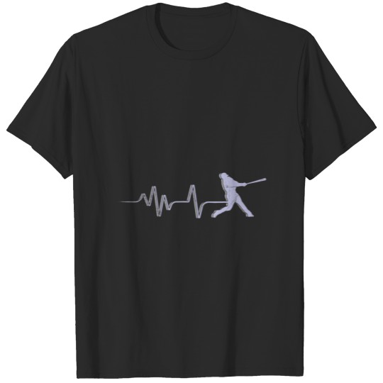 Discover Baseball Heart Rate ECG Baseball Pitcher T-shirt