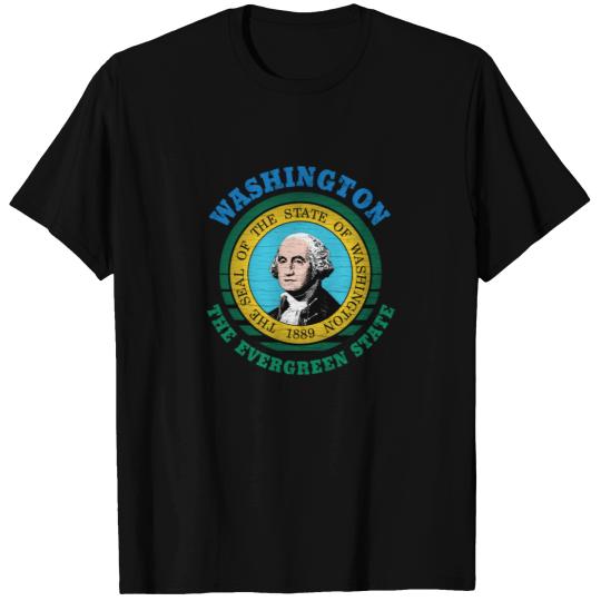 WASHINGTON EVERGREEN STATE FLAG T-shirt