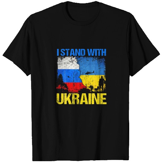 Soldier Flag Support I Stand With Ukraine Russian T-shirt