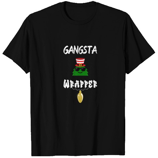 Mens Gangster Wrapper Humorous Funny Holiday Chris T-shirt
