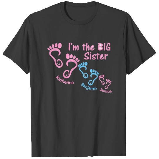 Big Sister GBG Footprints T-shirt