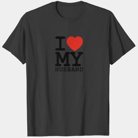 Womens I Love My Husband Family Matching Valentine T-shirt