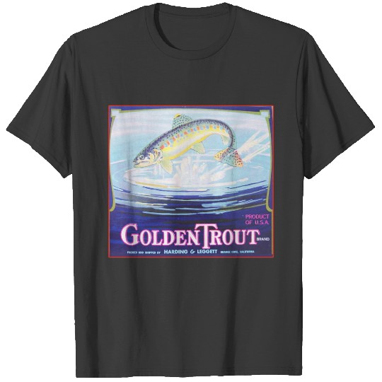 Golden Trout Brand Vintage Label T-shirt