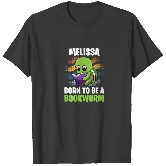 Melissa - Born To Be A Bookworm - Personalized T-shirt