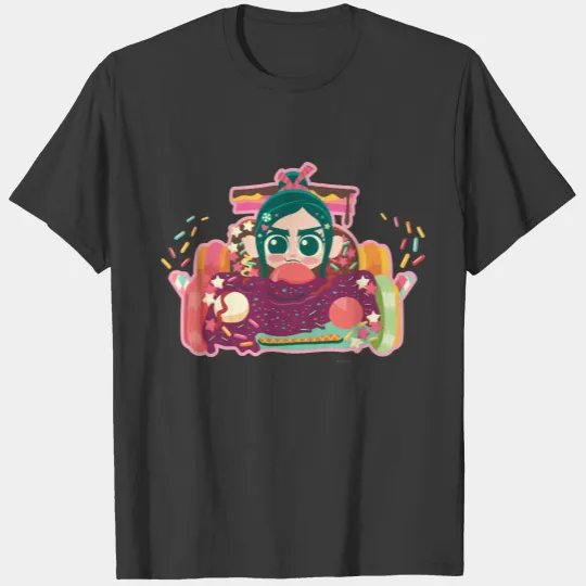 Vanellope Von Schweetz Driving Car T-shirt