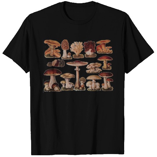 Vegetarian hipster steampunk vintage mushroom T-shirt