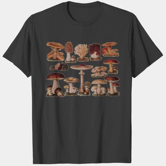 Vegetarian hipster steampunk vintage mushroom T-shirt