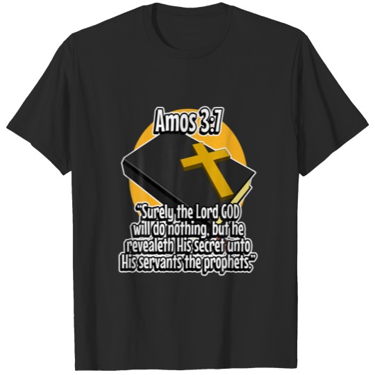 Discover Amos 3:7 - Religious Christian Bible Verse Inspire T-shirt
