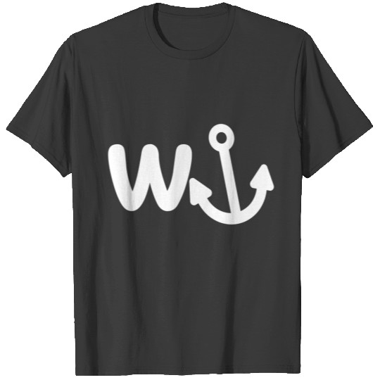 wanker w anchor T-shirt
