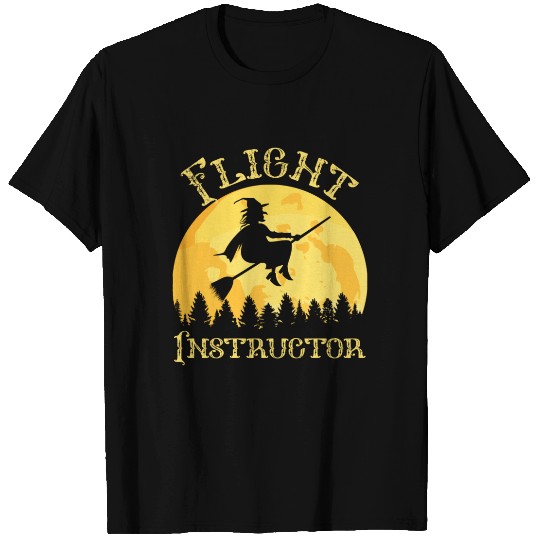 Flight Instructor Witch Halloween T-shirt
