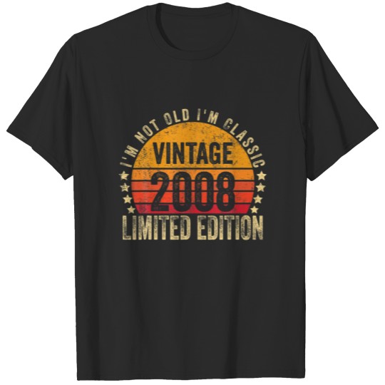 Discover Birthday Gifts Vintage Legendary Since 2008 T-shirt