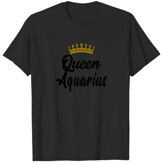 Queen Aquarius Zodiac Star Sign Birthday Sweat T-shirt