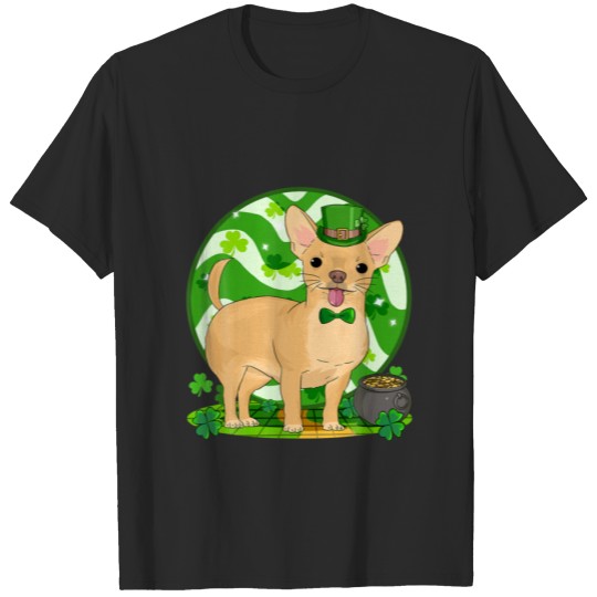 Discover Fawn Chihuahua Leprechaun Dog Lucky St. Patricks D T-shirt