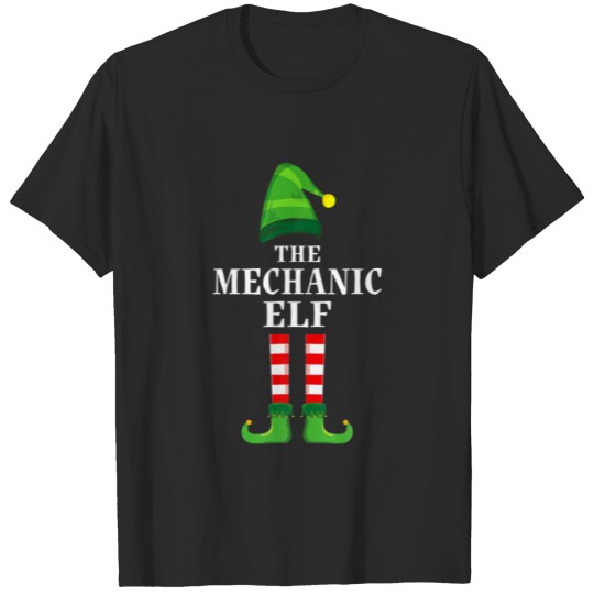 Mechanic Elf Family Matching Group Christmas Party T-shirt