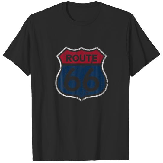 Discover Historic Route 66 Distressed Graphic T-shirt