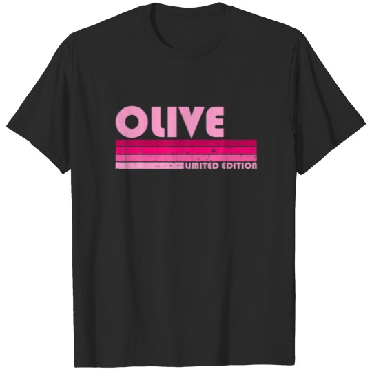 OLIVE Name Personalized Retro Vintage 80S 90S Birt T-shirt