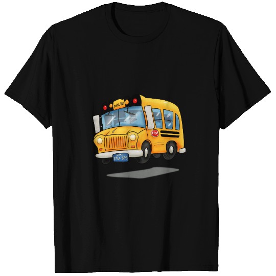 Cartoon School Bus T-shirt