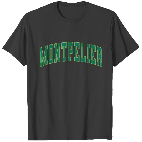 Montpelier Vermont Vintage Varsity College Style Sweat T-shirt