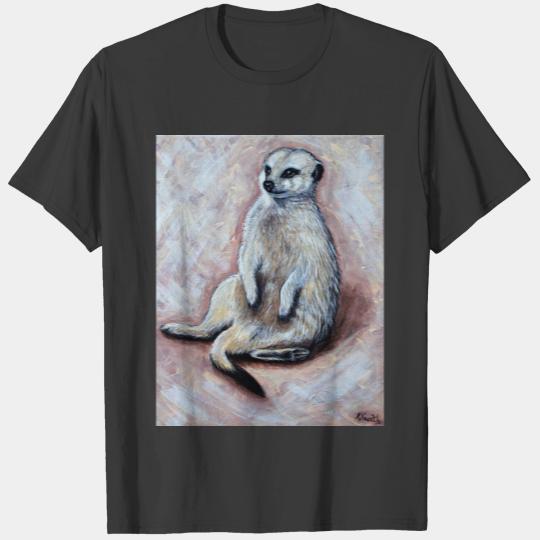 Slouchy Meerkat Painting T-shirt