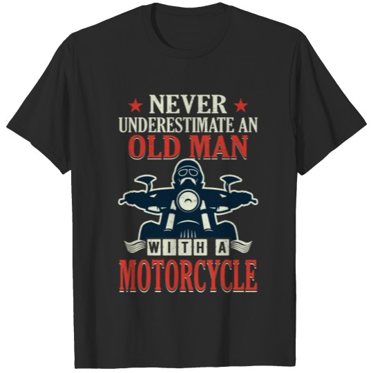 Discover Motorcycle Biker Never Underestimate An Old Man Polo T-shirt