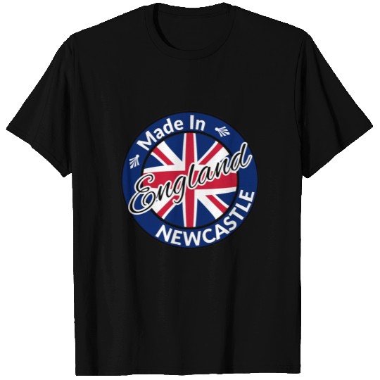 Made in Newcastle England Union Jack Flag T-shirt