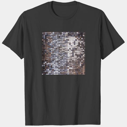 Silver Sparkling Sequin Look T-shirt