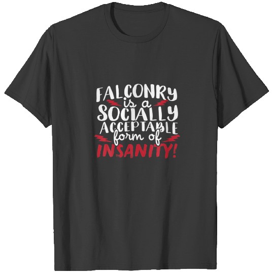 Falconry A Acceptable Form Of Insanity T-shirt