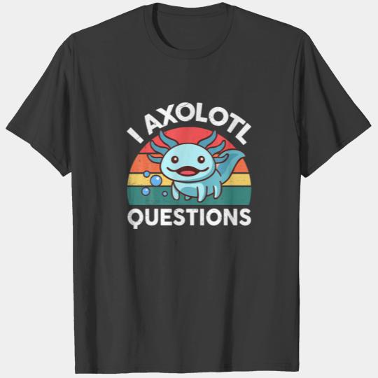 I Axolotl Questions Kids Blue Salamander Squishmal T-shirt