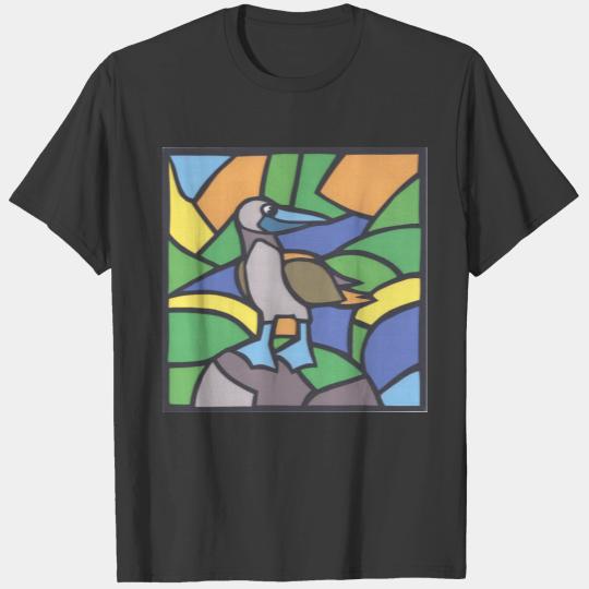 TWIS Blue-Footed Bird Zip-Up Hooded Sweat T-shirt
