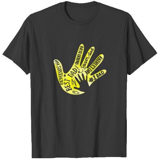 Dad son hand T-shirt