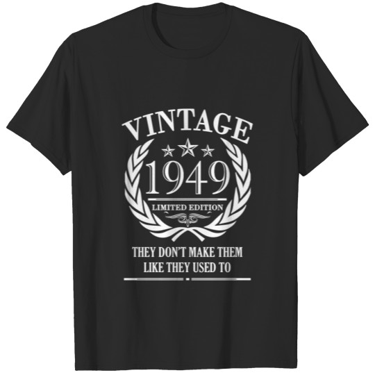 Discover Vintage 1949 70th Birthday Party Funny T-shirt