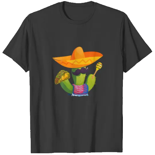 Cactus Cinco De Mayo Cactus Poncho Mexican Party T-shirt