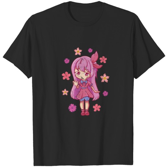 Discover Japanese Aesthetics - Anime Girl - Manga Otaku Vin T-shirt