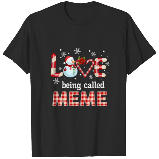 Discover Love Being Called Meme Snowman Christmas Pajama T-shirt