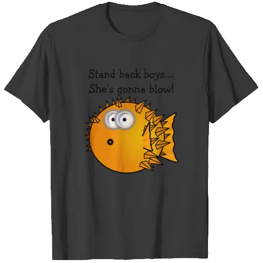 Funny Blow Fish Maternity T-shirt