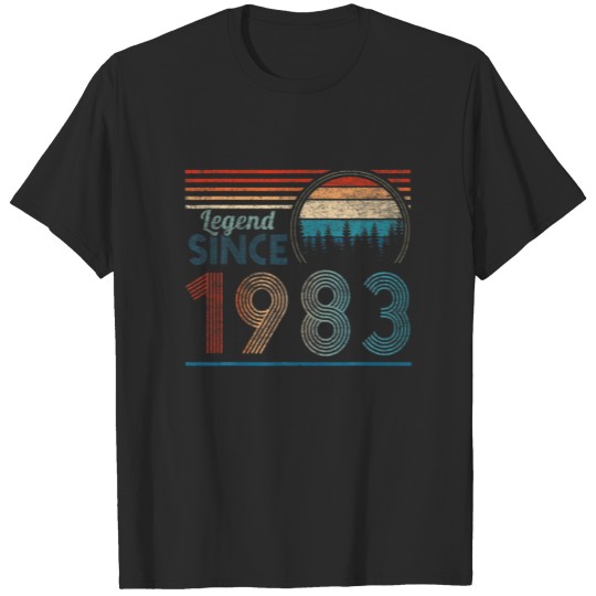 Discover Legend Since 1983 39 Birthday Gifts 39 Year Old Vi T-shirt