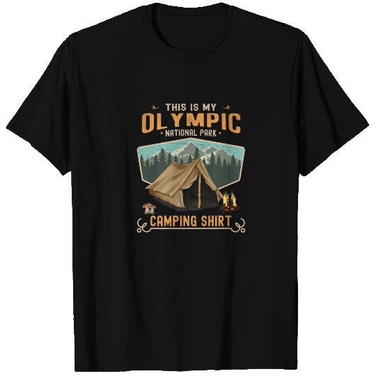 Olympic National Park Tent Camper T-shirt
